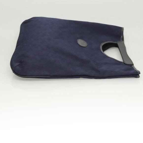 CELINE C Sulky Hand Bag Canvas Navy - Picture 4 of 12